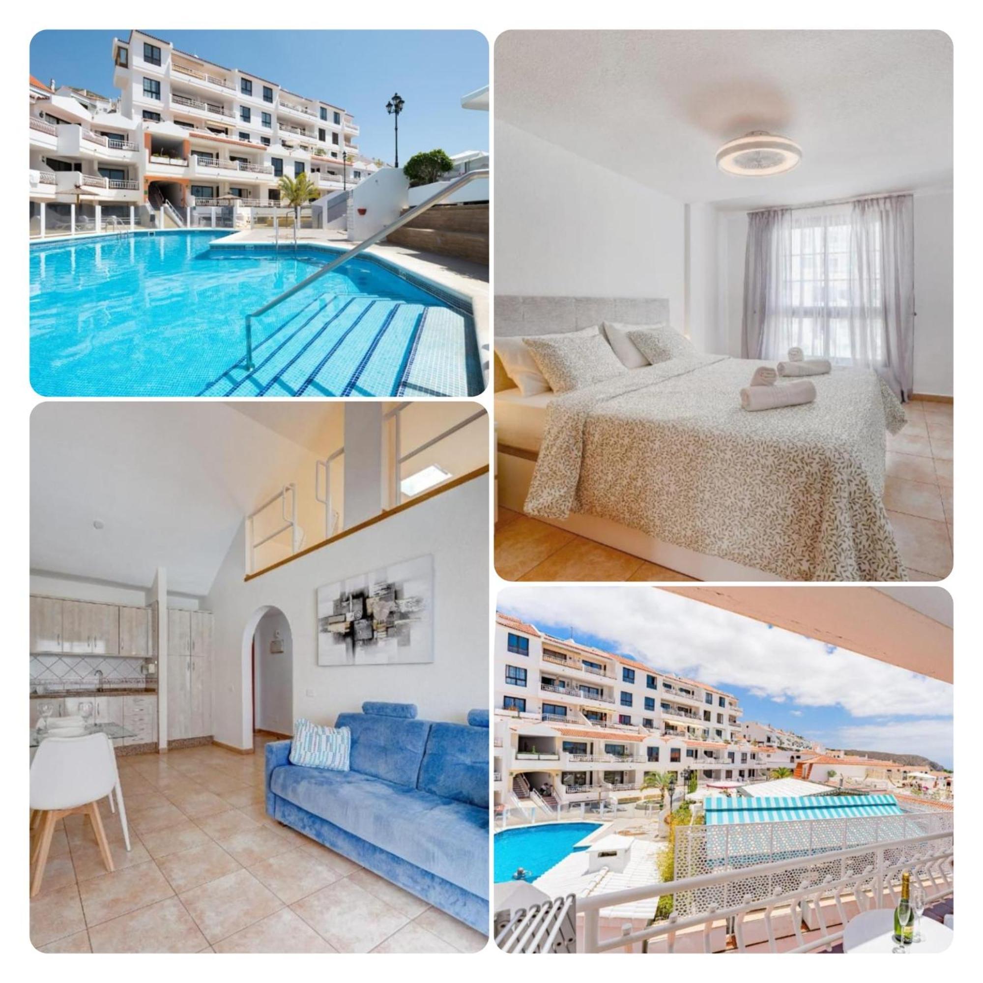 Pretty 1B Apartment In Diamantes 2, Heated Pool Los Cristianos  Eksteriør bilde